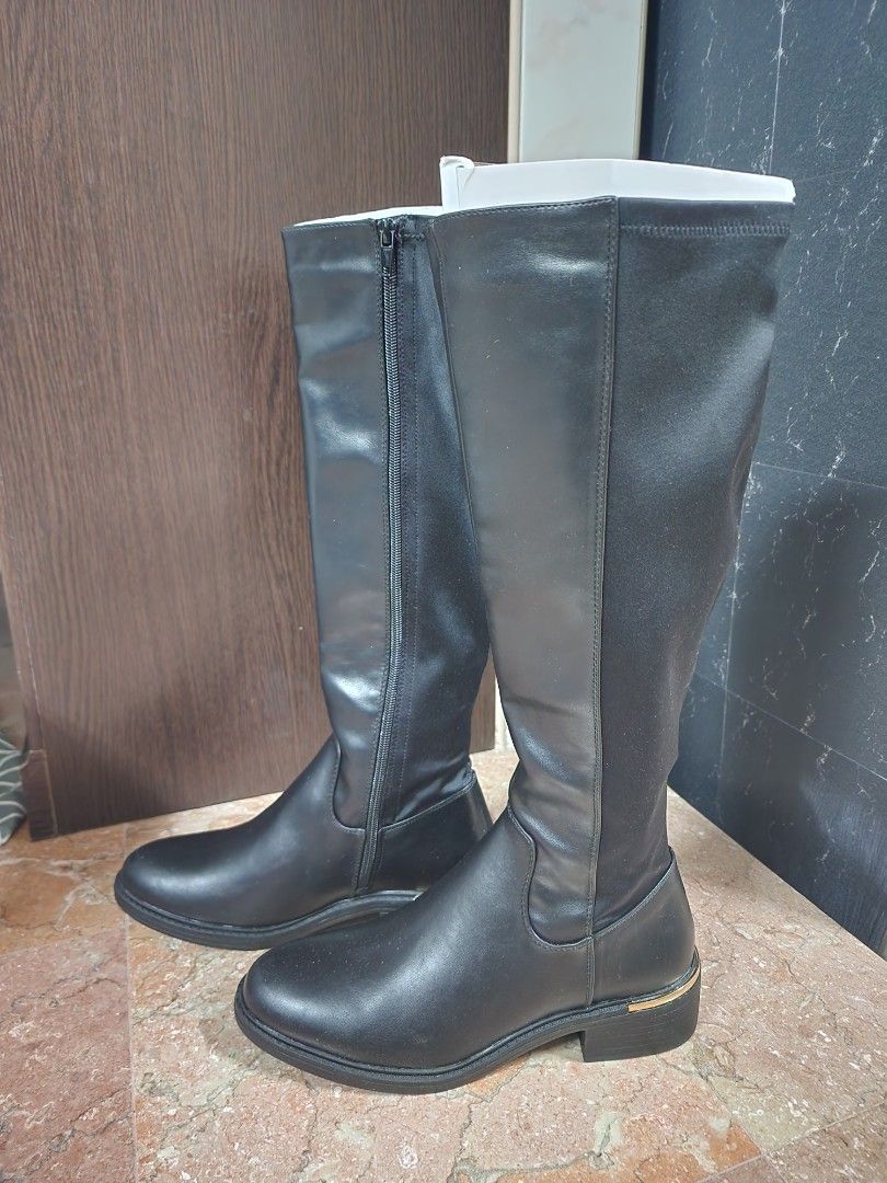 quilted boots new look