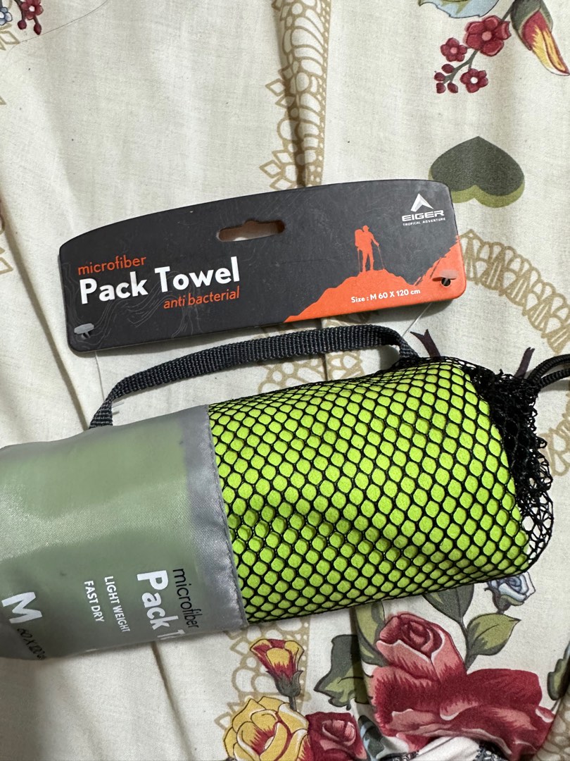 NEW! Microfiber pack towel EIGER on Carousell