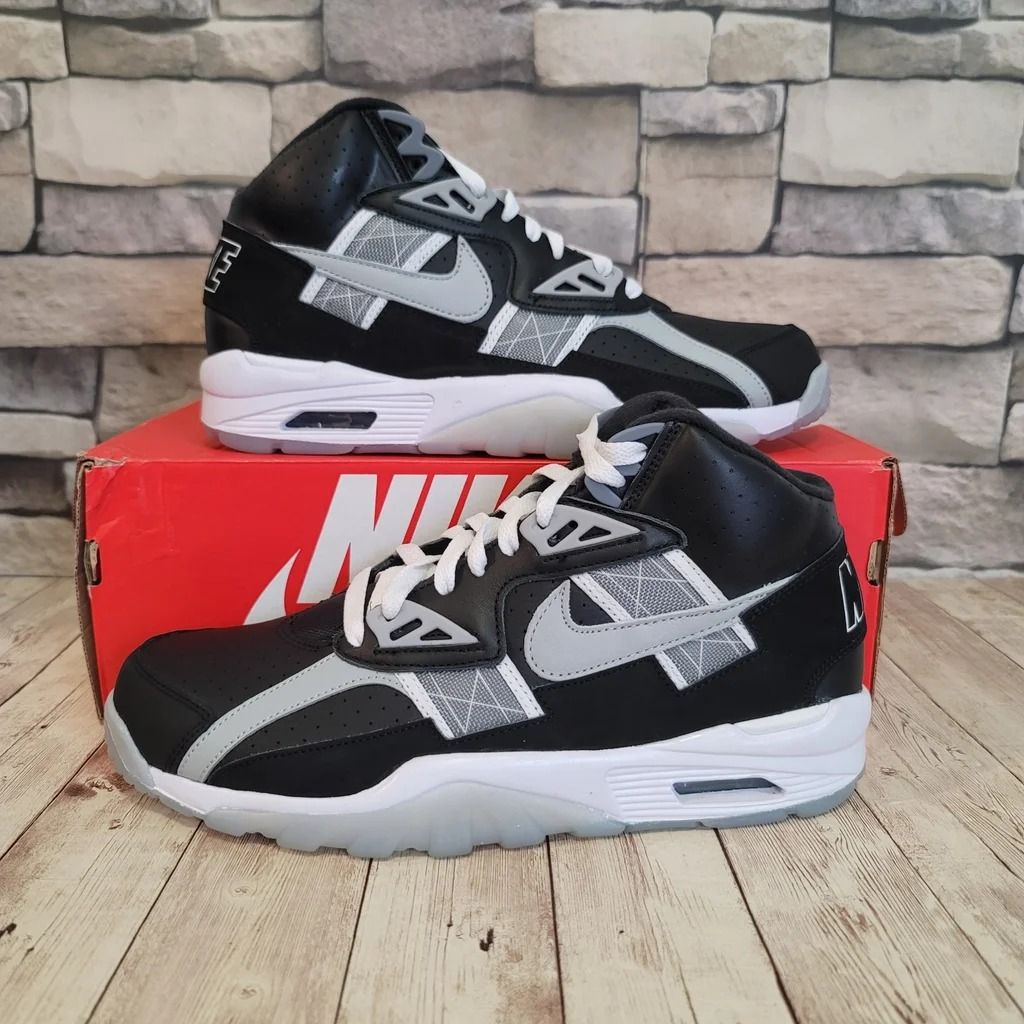 Nike Air Trainer SC High Raiders Black Grey Men s Fashion