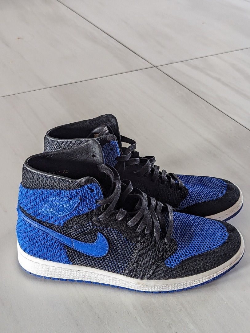 Nike Jordan 1 High Flyknit Royal Blue Woven