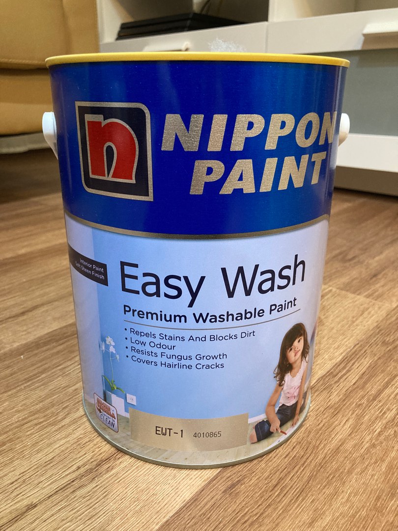 Nippon Paint Easy Wash 5L Soft Tissue, Furniture & Home Living, Home