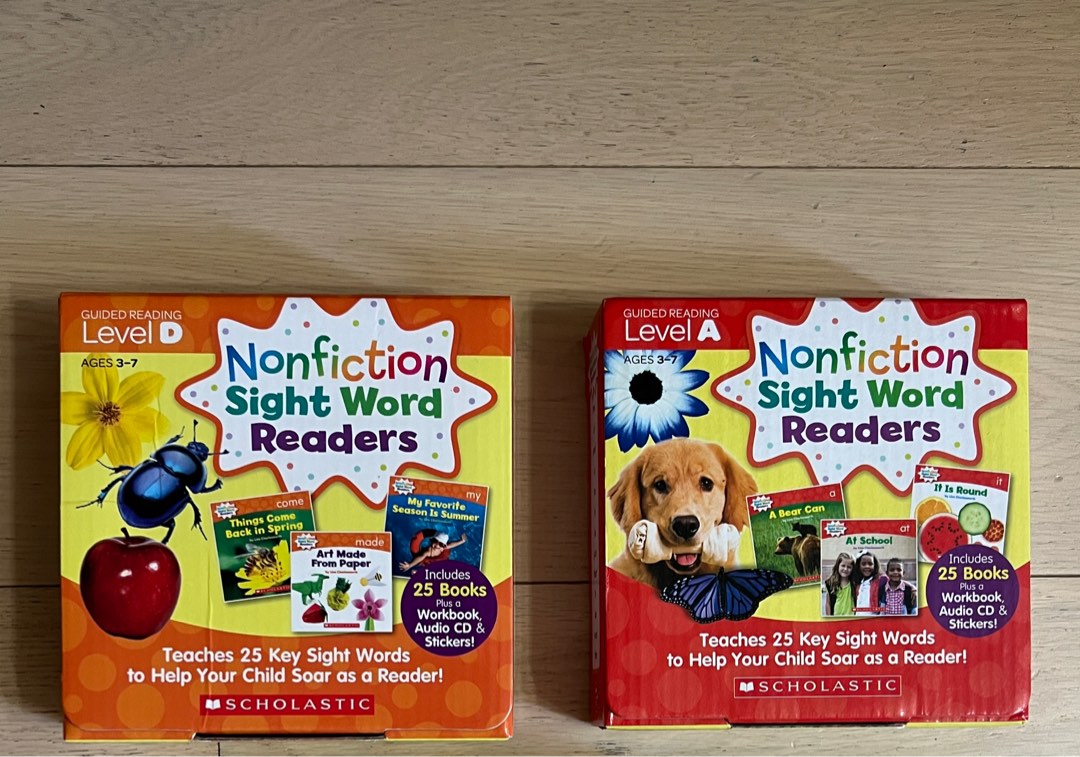 Nonfiction Sight Word Readers A and D 跟CD, 興趣及遊戲, 書本& 文具 