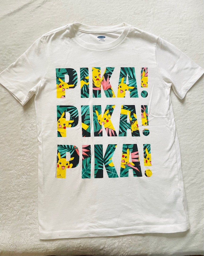 Old navy white pikachu design Women s Fashion Tops Shirts on