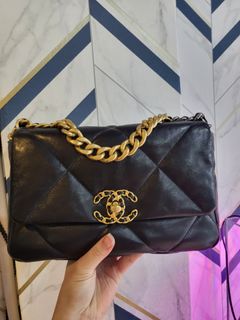 CHEAPEST$1200! Full Set Chanel 19 Pouch, Luxury, Bags & Wallets on Carousell