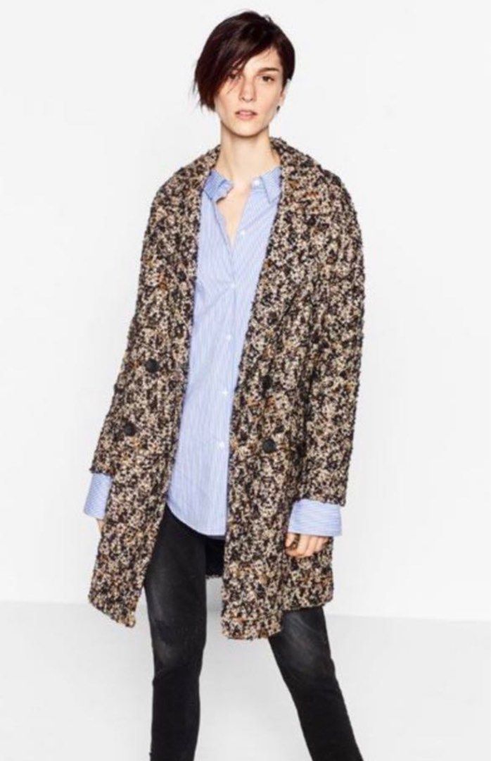Original Zara Double Breasted Winter Coat, Men'S Fashion, Coats, Jackets  And Outerwear On Carousell