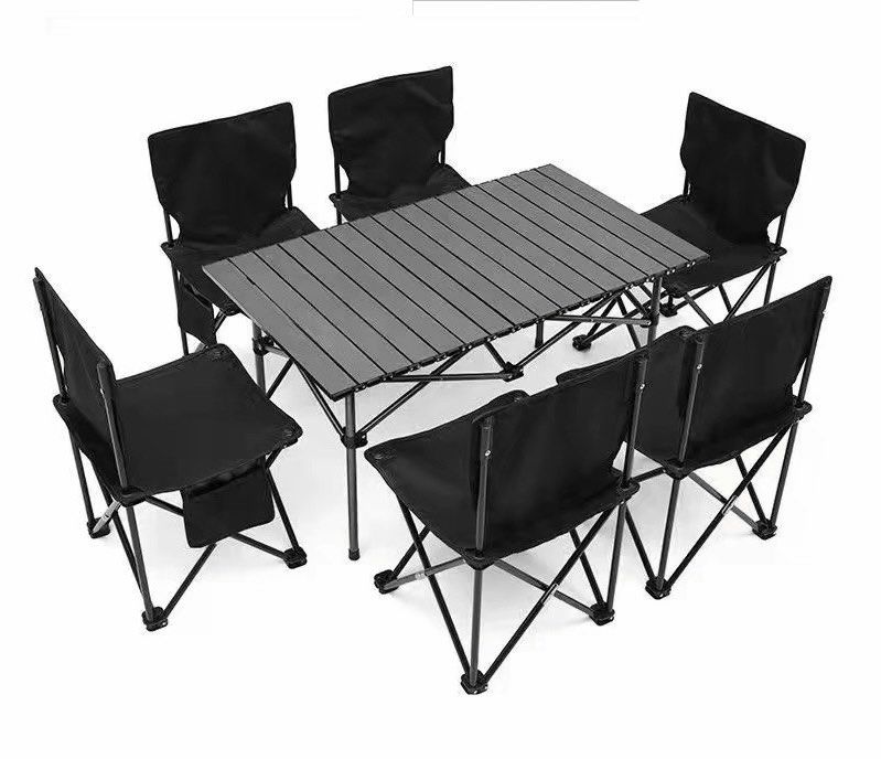 Outdoor Folding Table and Chairs 7in1, Furniture & Home Living