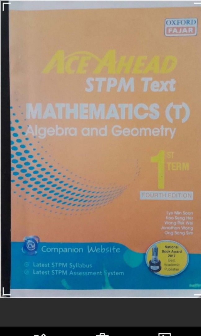 Oxford Fajar STPM Textbook Sem 1 2 Mathematics T Hobbies Toys oxford-fajar-stpm-textbook-sem-1-2-mathematics-t-hobbies-toys