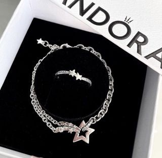 Pandora Shooting Stars Bracelet & Ring Gift Set