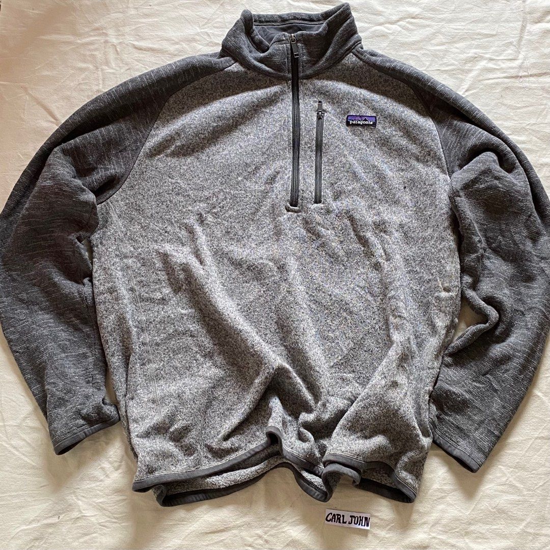 Gray patagonia clearance quarter zip
