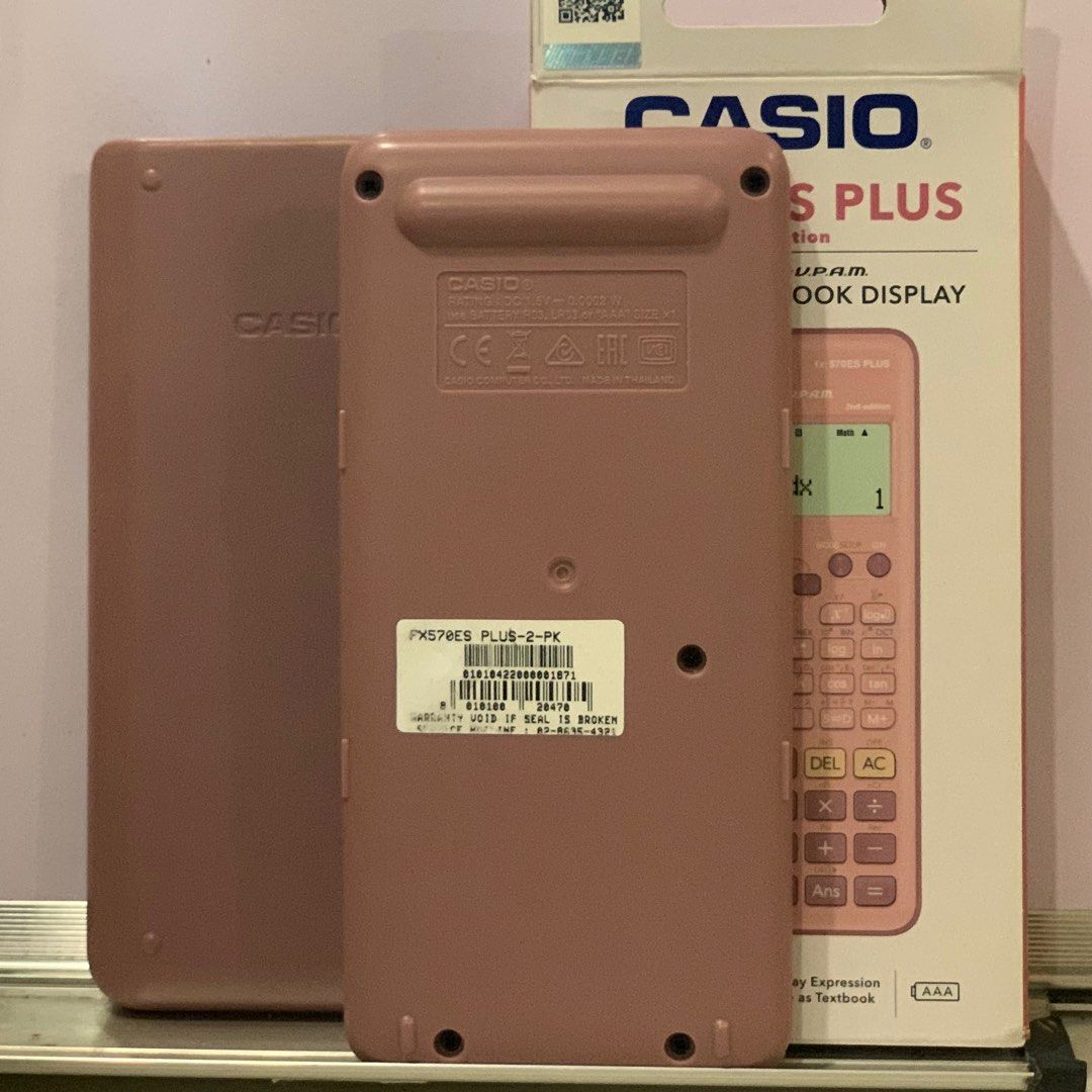 Pink Casio fx 570-ES PLUS 2nd edition, Mobile Phones & Gadgets