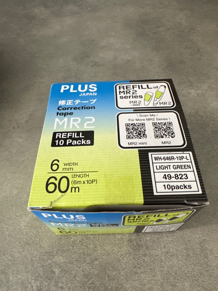 Plus MR2 Correction tape refill, Hobbies & Toys, Stationery & Craft
