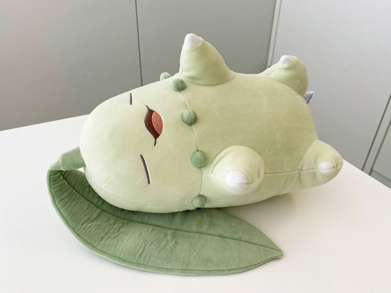 Sleeping chikorita plush 2025