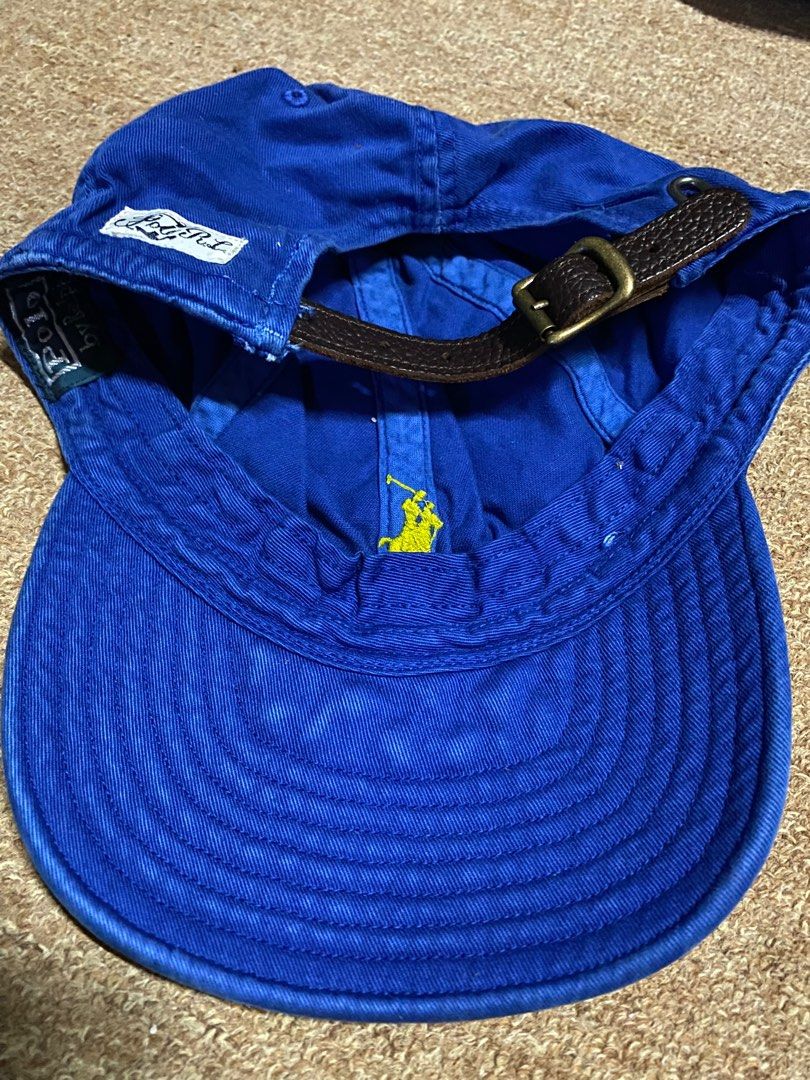 Blue polo hat with yellow horse new arrivals