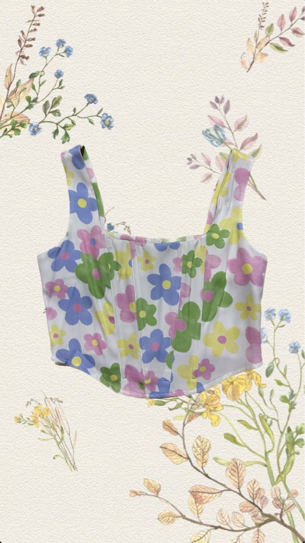 Pomelo Corset top, Women's Fashion, Tops, Sleeveless on Carousell