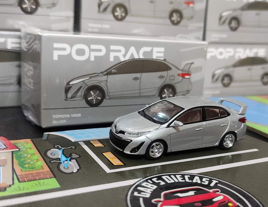 Poprace 1 64 scale Toyota Vios GR Silver Diecast Hobbies Toys Toys Games on Carousell