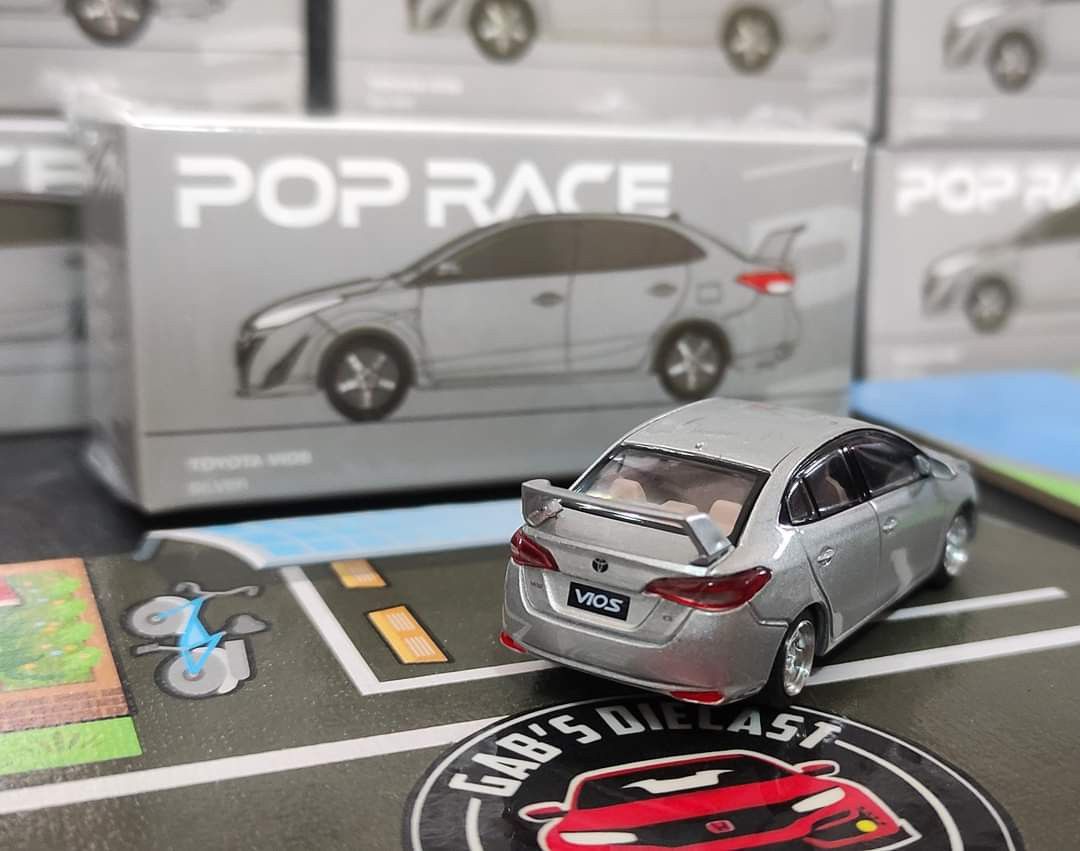 Poprace 1 64 scale Toyota Vios GR Silver Diecast Hobbies Toys Toys Games on Carousell