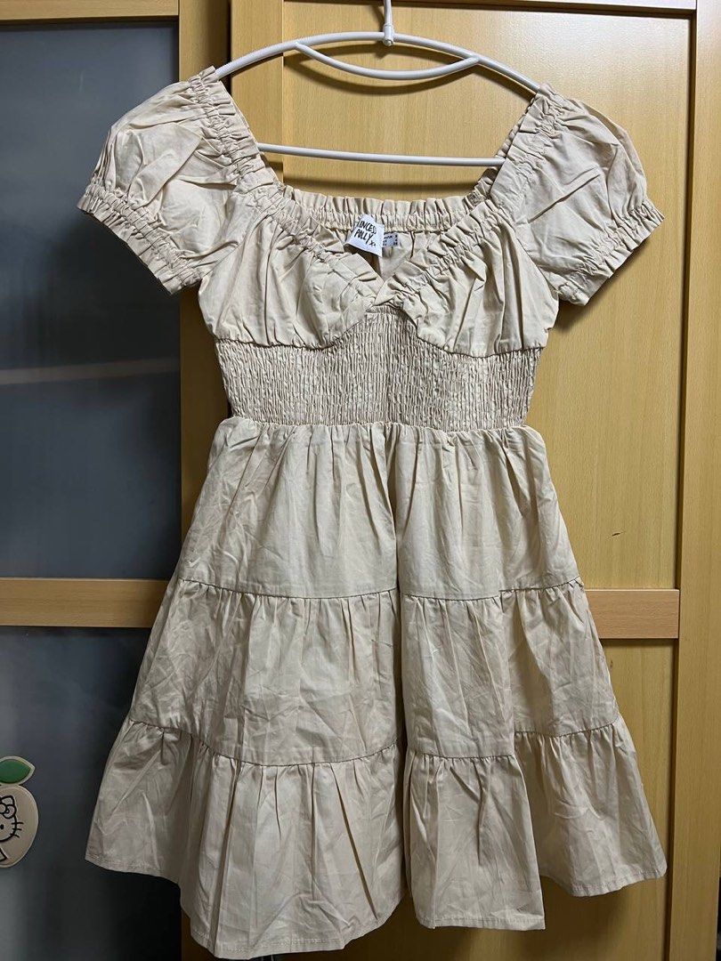 open lace back dress Dani Mini Dress White main image 0