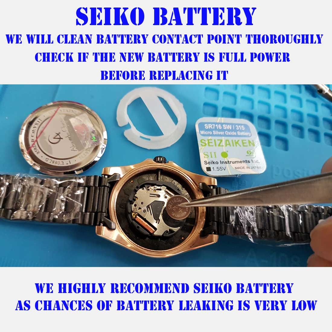 Professional watch battery replacement service Watch Battery change ...