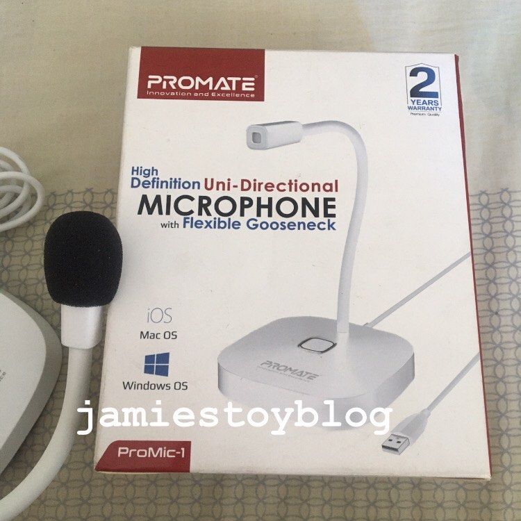 Promate ProMic-1 microphone (Category: Microphones) located in Quezon City. Submitted by ohitsninja (Listing ID 1244312101, Image 3). Description: Promate ProMic-1 microphone Plug and play Barely used, not compatible with my laptop With box only As is Pay by Gcash Delivery shouldered by buyer I DO NOT USE COD or SHOPEE CHECKOUT. RFS: Decluttering, Need funds.