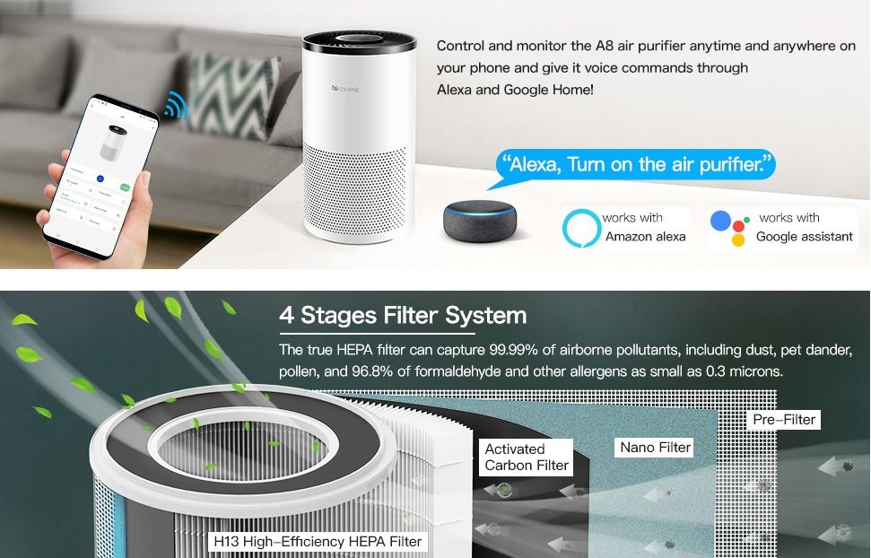 Proscenic a8 store air purifier