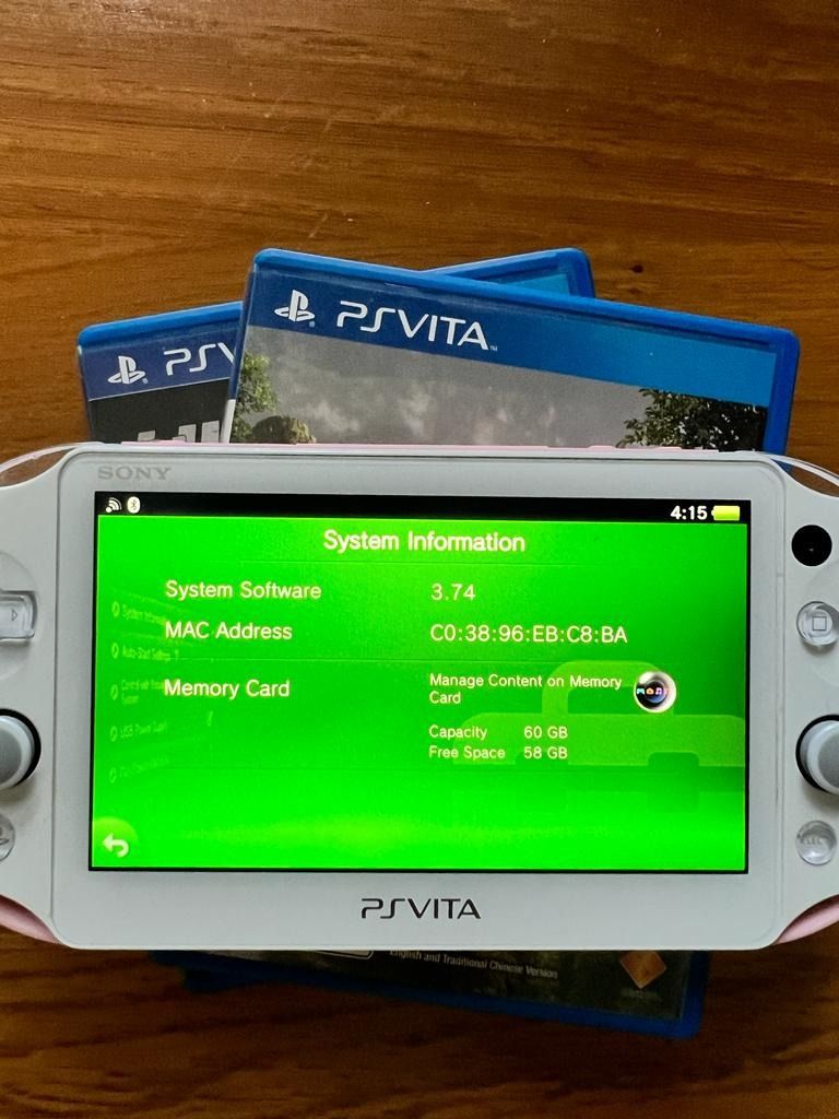 PS VITA (White over Pink) PCH-2000, Video Gaming, Video Game 