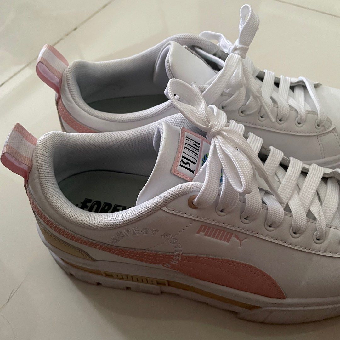 puma white shoes new