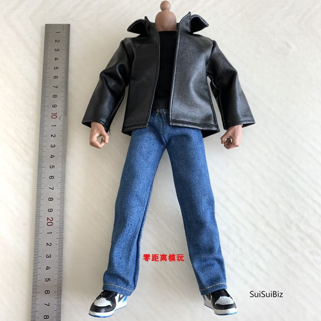 1/12 Scale Male Figure Accessory Clothes Pants Jacket Vest Clothes
