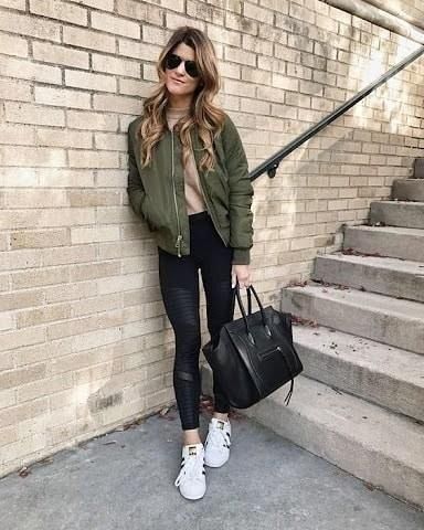 Army green top jacket women's