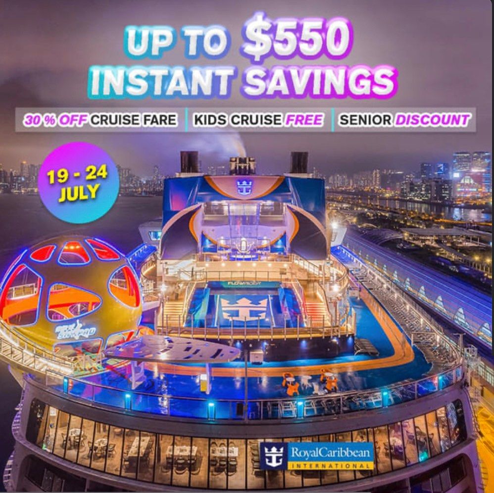 Royal Caribbean Cruise July Promotion, Tickets & Vouchers, Flights