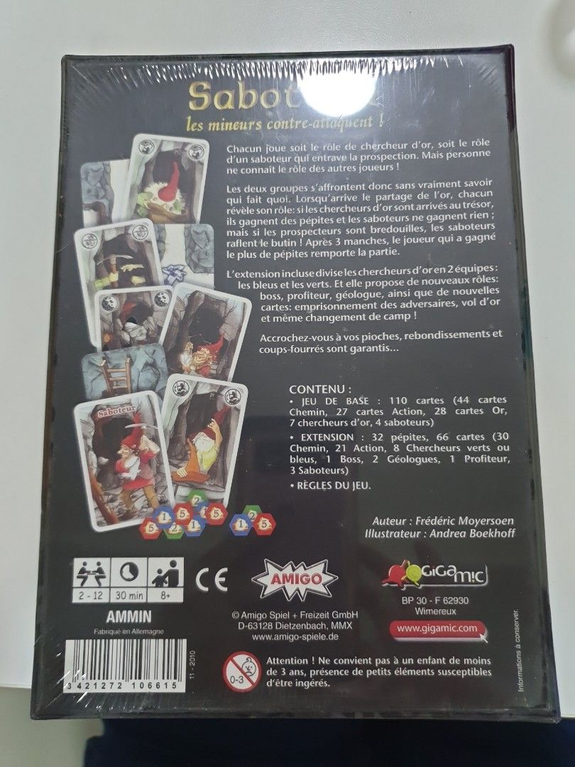 Saboteur with extension, Hobbies & Toys, Toys & Games on Carousell