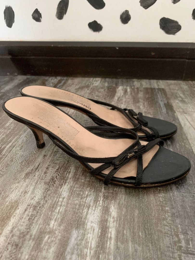 Salvatore ferragamo kitten heels cheap