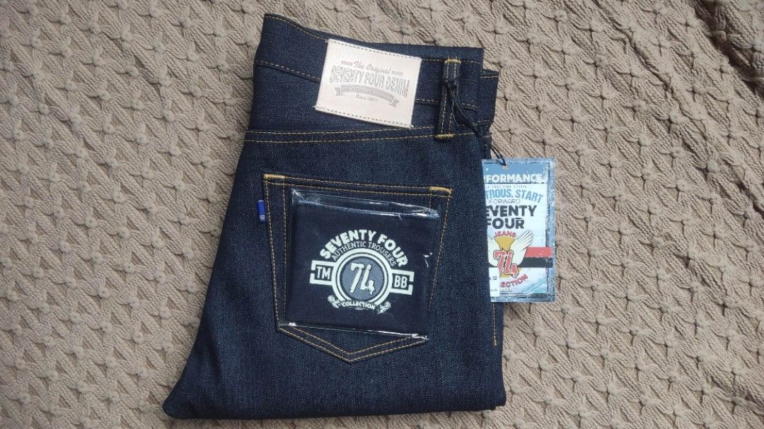 Red Tornado 501 CT (Customized Tapered) Jeans 14oz Selvedge Denim Pants  Sanforized