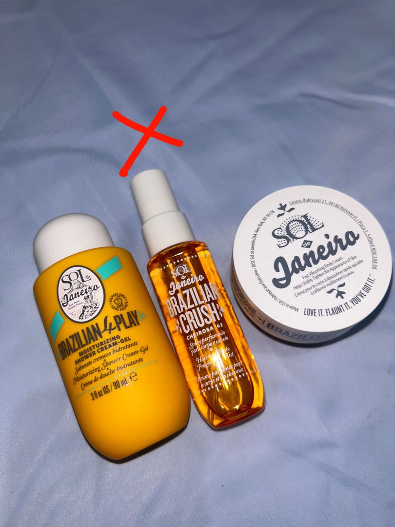 SOL Brazilian Bum Bum Cream + Body mist + shower gel, Beauty & Personal