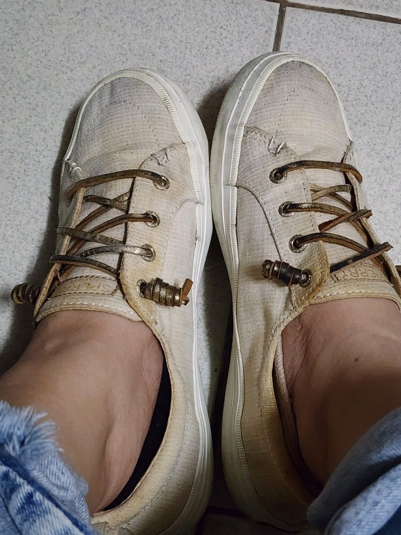 Sperry crest vibe metallic top
