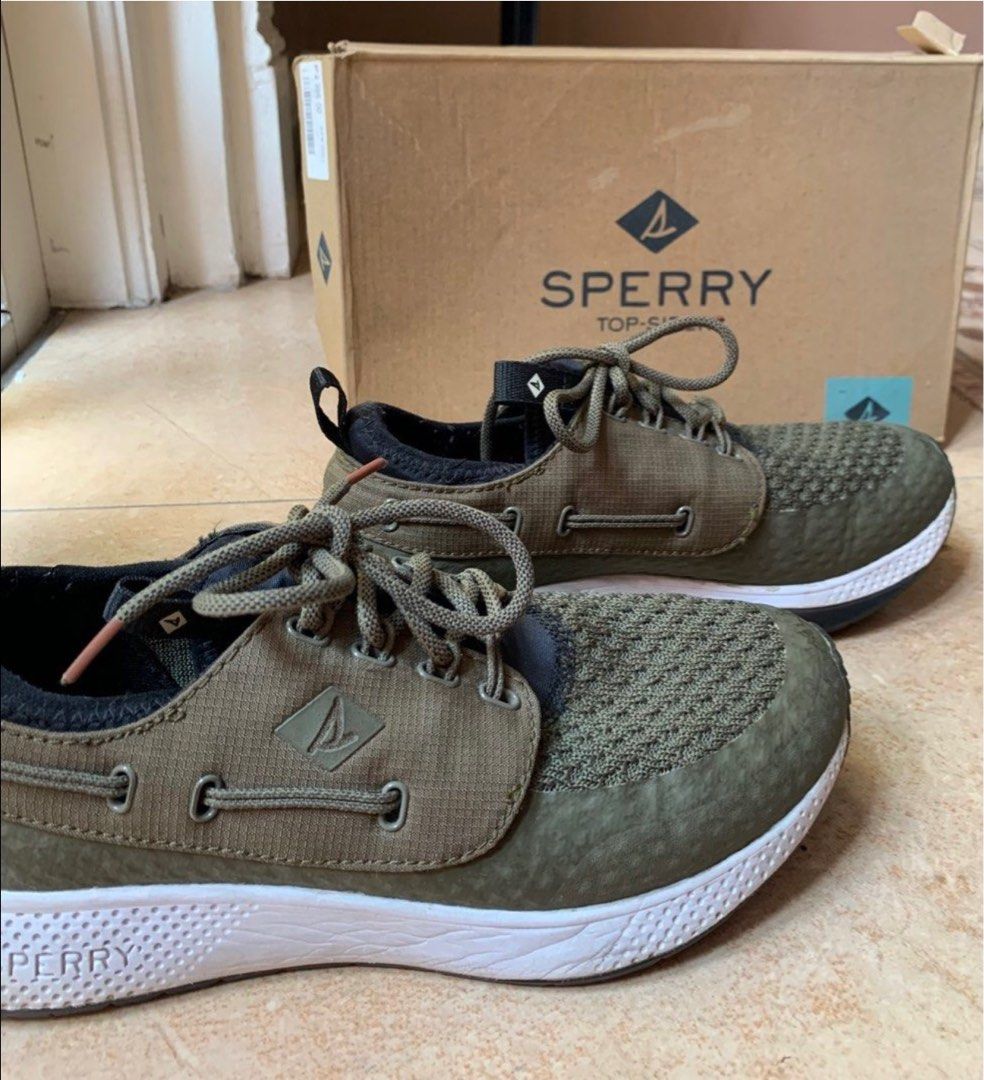 SPERRY TOP SIDER 7 Seas Carbon Olive Women s Fashion Footwear
