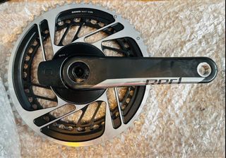 Sram Red AXS crankset, power meter and front D
