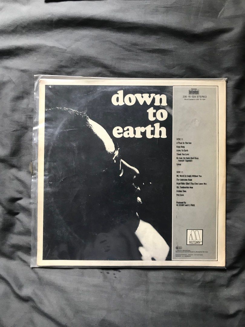 Stevie Wonder Down to Earth Vinyl, Hobbies & Toys, Music & Media