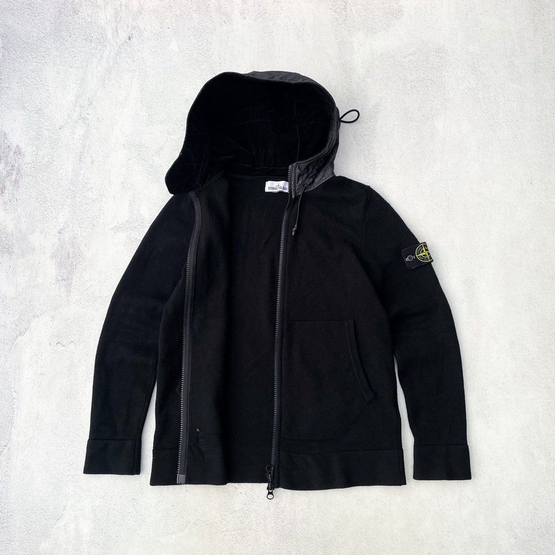 Stone Island Autumn Winter 2020 knitwear hoodie Fesyen Pria