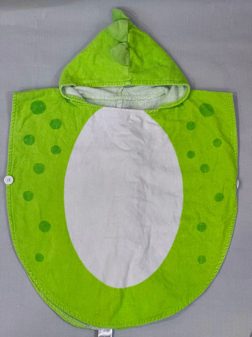 Swimming poncho/ towel for baby boy green crocodile on Carousell