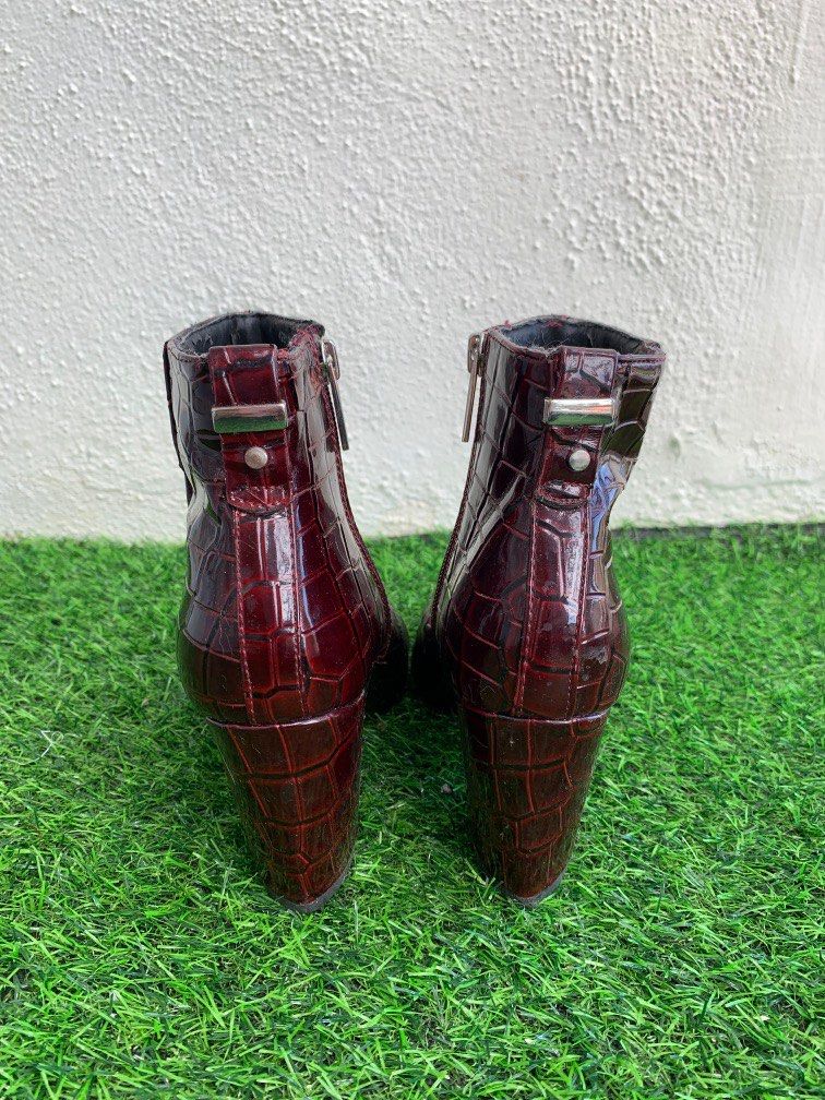 Topshop patent boots hotsell
