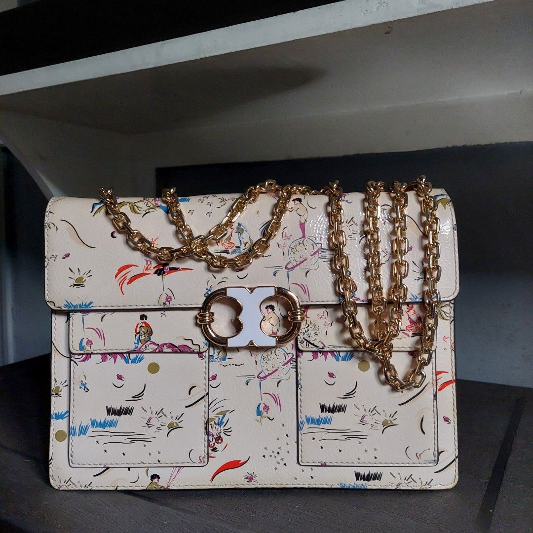 CLEARANCE SALE Tory Burch Gemini Link Daydream Printed Crossbody