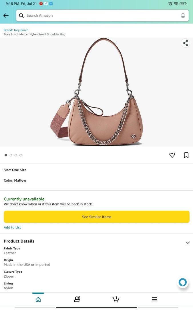 Tory MERCERNYLON (Category: Luxury Bags & Wallets) located in Quezon City. Submitted by geebags (Listing ID 1244400541, Image 1). Description: ORIG U.S TORY BAG TORY MERCER NYLON ✅ 3pcs SLING ✅nylon material ✅ coded with etiketa ✅ chain no faded ✅with orig dust bag it self ✅ no issue inside and out ✅ PWEDE SA MAARTE see pic to appreciate.😍😍 Slightly nego sa sure buyer.