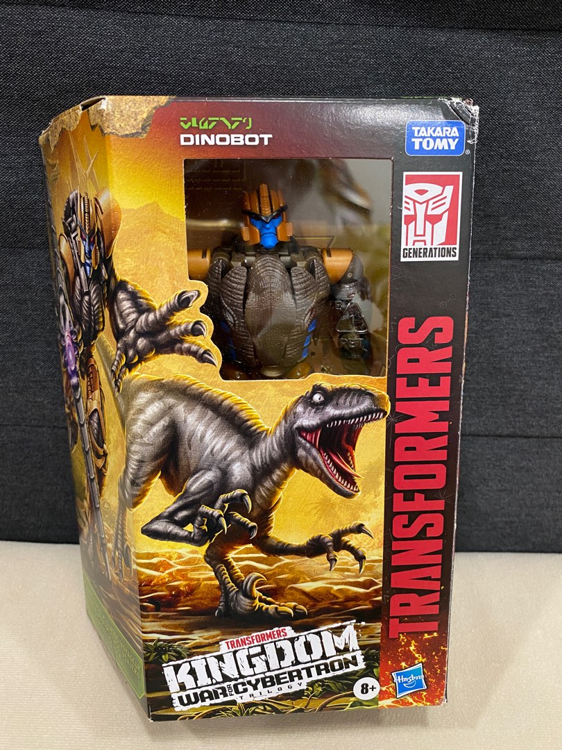 Transformers Kingdom Dinobot Voyager Beast Wars BIB complete, Hobbies