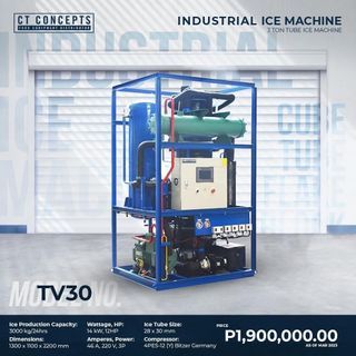 TUBE ICE MAKER- TV30 3 TON