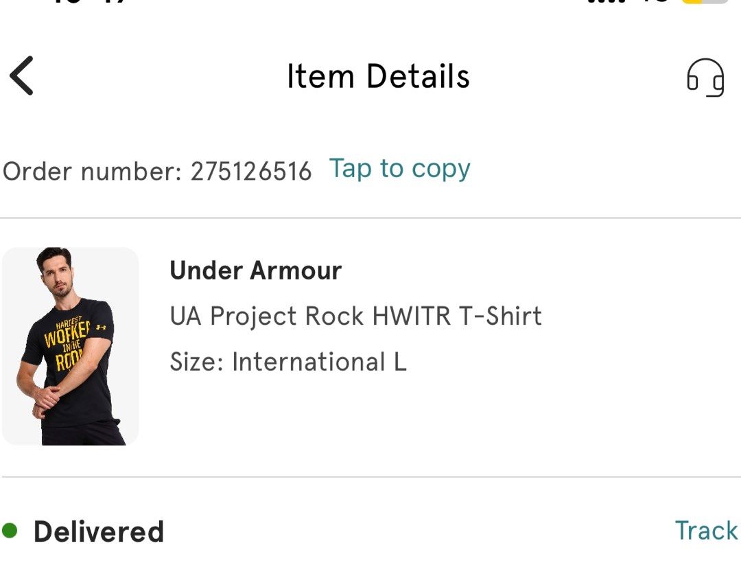 Under armour order number clearance