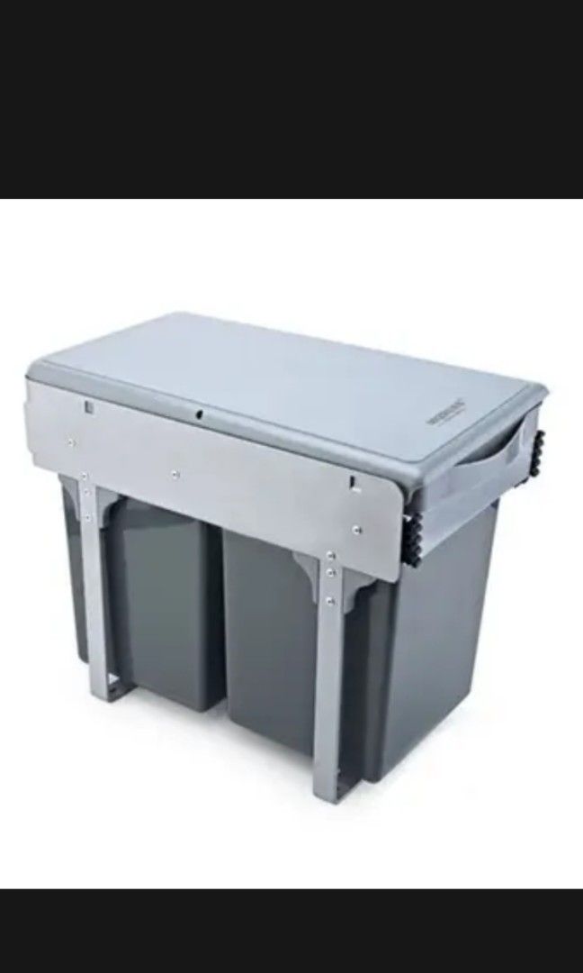 Under Sink Pull out Trash Bin (Double Bin), Furniture & Home Living