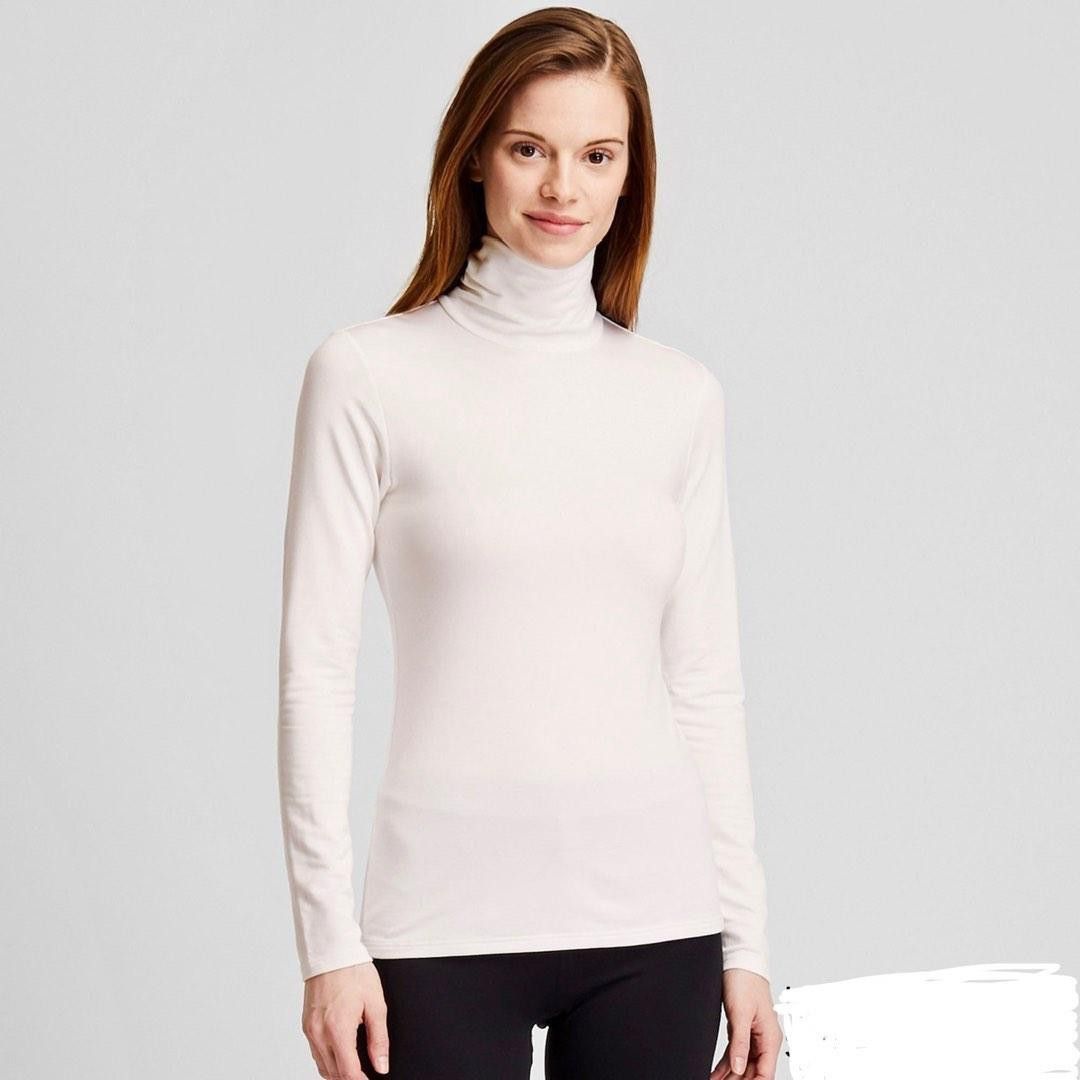 Uniqlo Long Sleeve Turtle Mock Neck Women s Fashion Tops