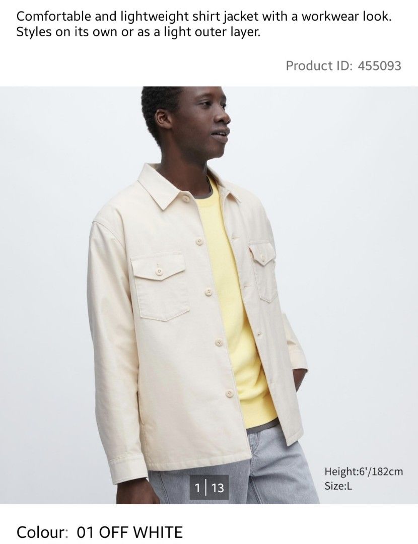 White outlet shirt jacket