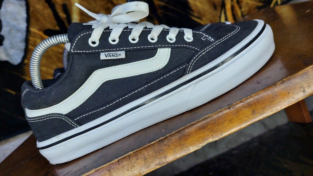 Black vans online size 7 mens