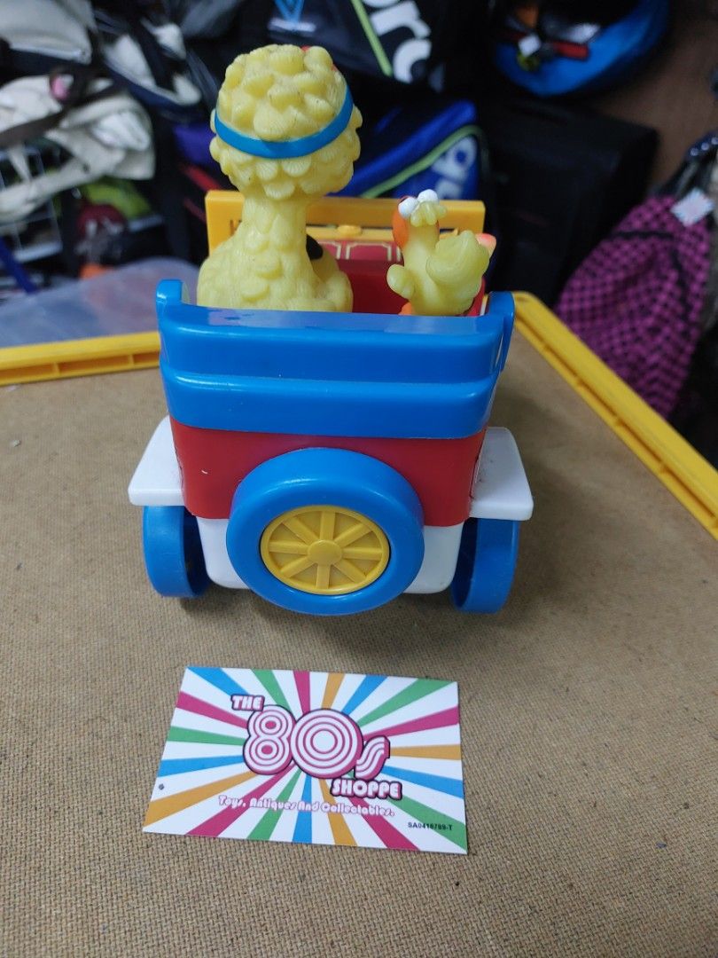 Vintage 1989 Sesame Street Big Bird Little Bird Jalopy Car, Illco Toys, Hobbies & Toys, Toys